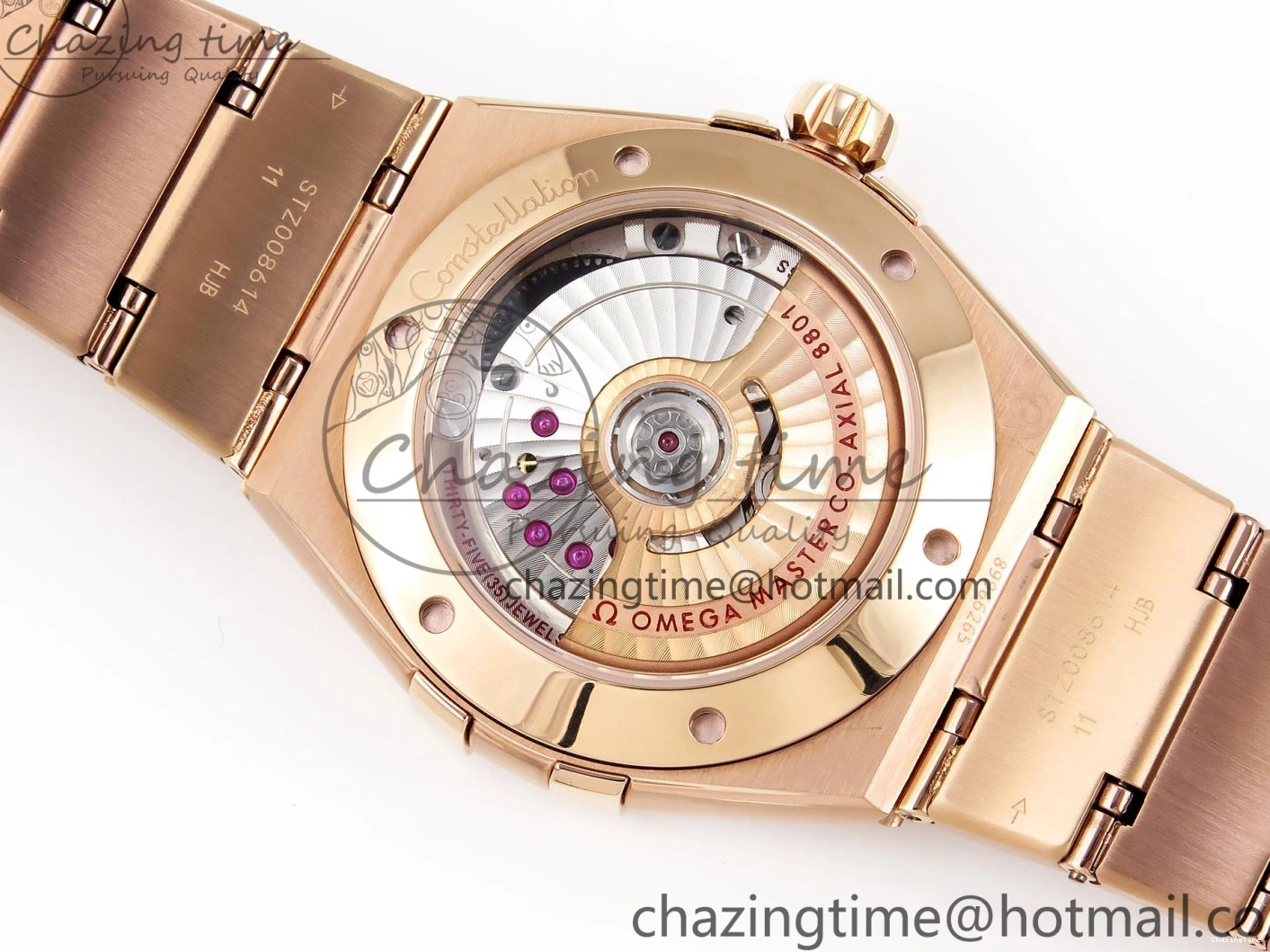 0216 Soft Constellation 39mm RG Diamonds Bezel ASWF 1:1 Best Edition White Dial on RG Bracelet A 7783